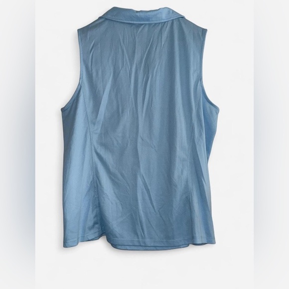 Women's Blue Sleeveless Top - Picture 2 of 4